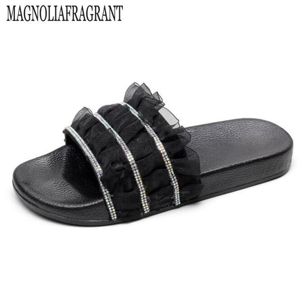slippers women shoes summer flat non-slip fashion lace color diamond female sandals beach ladies flip flops hy537, Black
slippers women shoes summer flat non-slip fashion lace color diamond female sandals beach ladies flip flops hy537, Black