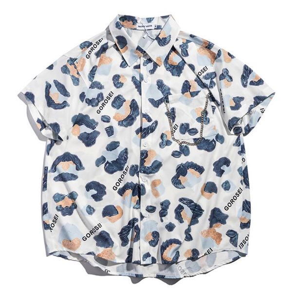 women's blouses & shirts hawaiian beach style oversize loose man women short sleeve summer casual pocket print shirt blusas clot, White
women's blouses & shirts hawaiian beach style oversize loose man women short sleeve summer casual pocket print shirt blusas clot, White