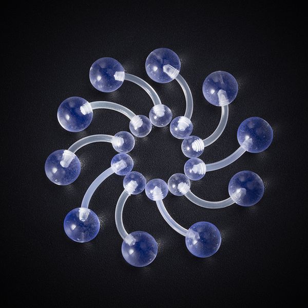 acrylic belly piercing flexible navel ring bar belly button rings stud barbell for women ombligo body jewelry, Silver
acrylic belly piercing flexible navel ring bar belly button rings stud barbell for women ombligo body jewelry, Silver