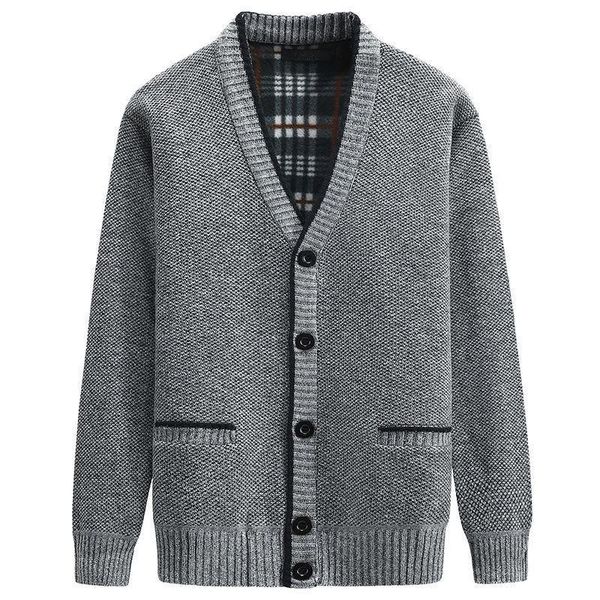 men's sweaters plus fleece v-neck cardigan men sweater size casual sweatercoat warm for autumn winter streetwear, White;black
men's sweaters plus fleece v-neck cardigan men sweater size casual sweatercoat warm for autumn winter streetwear, White;black