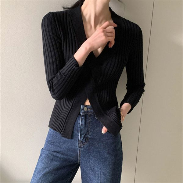 knitted vintage warm fashion female 2021 basic v-neck slim chic all match new arrival sweaters 97bu, White;black
knitted vintage warm fashion female 2021 basic v-neck slim chic all match new arrival sweaters 97bu, White;black
