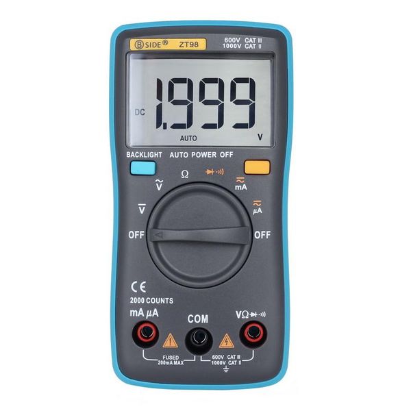 multimeters junejour zt98 digital multimeter portable ac/dc ammeter voltmeter ohm lcd display backlight diode and continuity test
multimeters junejour zt98 digital multimeter portable ac/dc ammeter voltmeter ohm lcd display backlight diode and continuity test