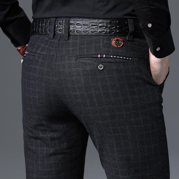 men's pants 2021 spring autumn fashion mens casual brand business male clothing cotton formal trousers men, Black
men's pants 2021 spring autumn fashion mens casual brand business male clothing cotton formal trousers men, Black