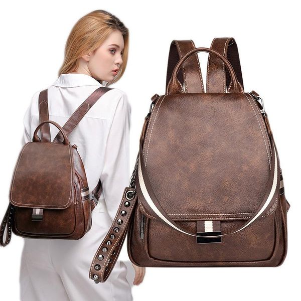 outdoor bags 2021 ladies backpack anti-theft soft leather casual fashion travel bag
outdoor bags 2021 ladies backpack anti-theft soft leather casual fashion travel bag