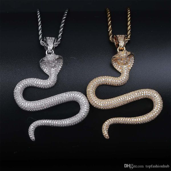 hip hop micro paved cubic zirconia bling ice out animal snake pendants necklace for men rapper jewelry, Silver
hip hop micro paved cubic zirconia bling ice out animal snake pendants necklace for men rapper jewelry, Silver