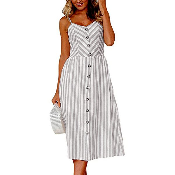 new casual female sun women summer 2021 midi ladies vintage vestidos backless straps plus size es button 0t9m, Black;gray
new casual female sun women summer 2021 midi ladies vintage vestidos backless straps plus size es button 0t9m, Black;gray