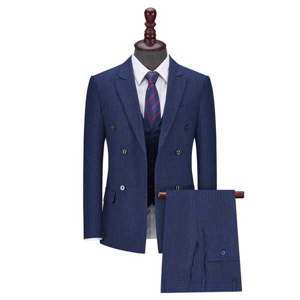 men's suits & blazers (jacket+vest+pant) 2021 double breasted business suit/male slim fit pure cotton groom's wedding dress man tu, White;black
men's suits & blazers (jacket+vest+pant) 2021 double breasted business suit/male slim fit pure cotton groom's wedding dress man tu, White;black