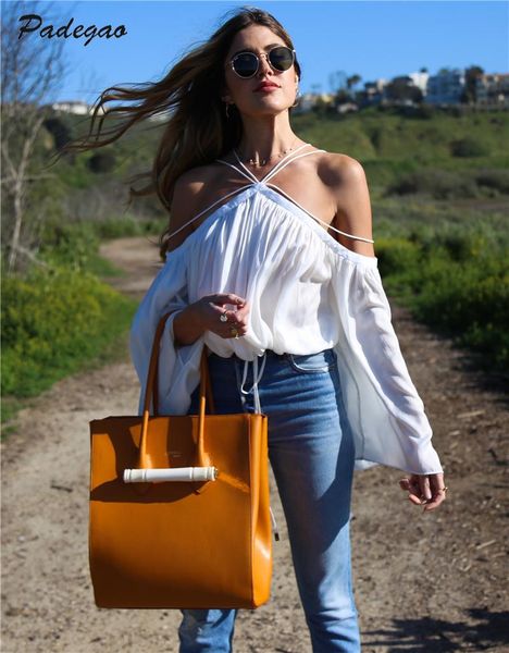 ael halterneck off shoulder ruffle chiffon shirt 2021 summer women loose fashion elegant ladies blouse, White
ael halterneck off shoulder ruffle chiffon shirt 2021 summer women loose fashion elegant ladies blouse, White