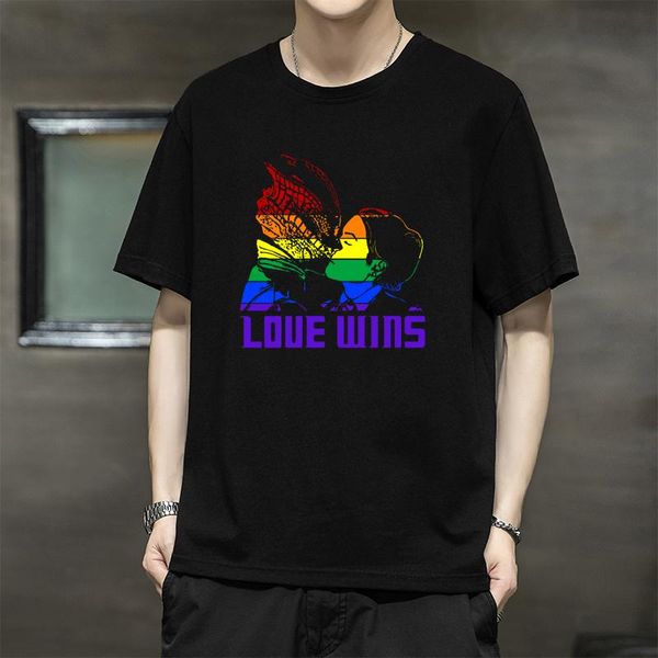 men's t-shirts love wins 2021 vintage clkassic men fashion cotton black short sleeve oversize graphic casual custom doom punk gothic te, White;black
men's t-shirts love wins 2021 vintage clkassic men fashion cotton black short sleeve oversize graphic casual custom doom punk gothic te, White;black