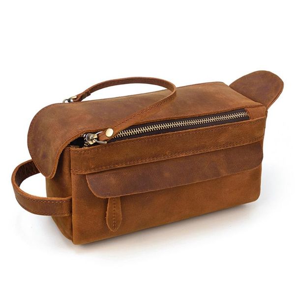 cosmetic bags & cases genuine leather men's wash bag travel case for men retro cow clutch handheld toiletry storage
cosmetic bags & cases genuine leather men's wash bag travel case for men retro cow clutch handheld toiletry storage