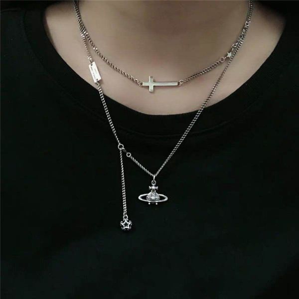 hbp fashion hip hop punk make old universe necklace color preserving electroplating korea east gate cross clavicle chain personality trend, Silver
hbp fashion hip hop punk make old universe necklace color preserving electroplating korea east gate cross clavicle chain personality trend, Silver