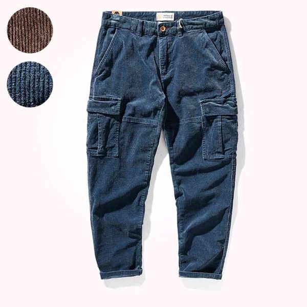 men's pants outono e inverno veludo casual calças masculinas desgastadas olhando lavado estiramento solto reto multi-bolso de carg, Black
men's pants outono e inverno veludo casual calças masculinas desgastadas olhando lavado estiramento solto reto multi-bolso de carg, Black