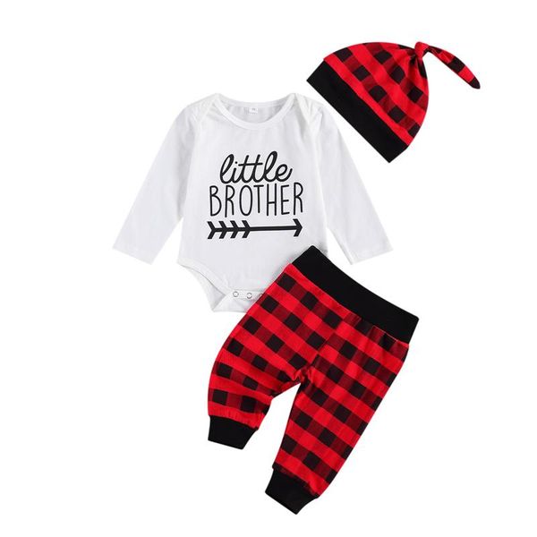 clothing sets baby plaid romper boy pants suit christmas litter brother printed round neck long sleeve blouse hat boys set, White
clothing sets baby plaid romper boy pants suit christmas litter brother printed round neck long sleeve blouse hat boys set, White