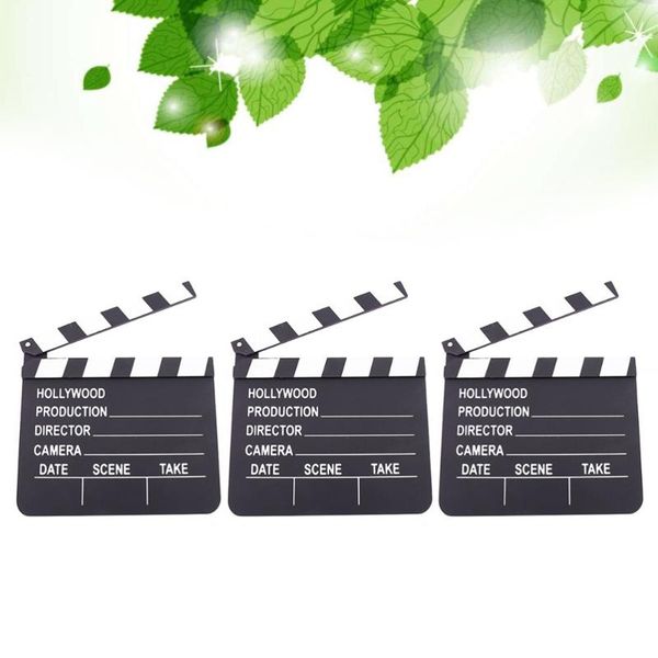 lighting & studio accessories 3pcs wooden directors clapper board film movie clapboard slate po props pretend for kids
lighting & studio accessories 3pcs wooden directors clapper board film movie clapboard slate po props pretend for kids