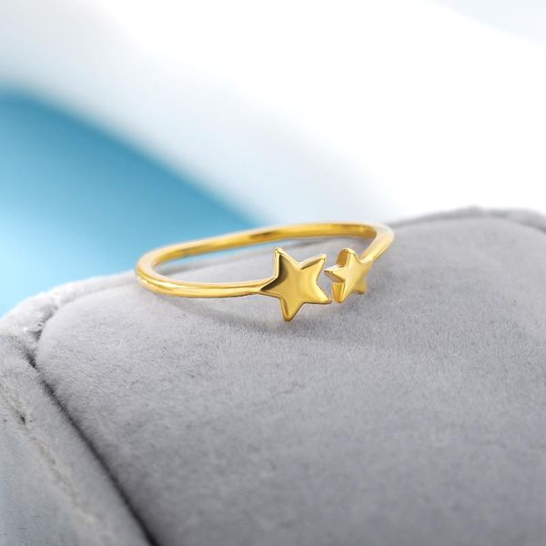 wedding rings adjustable star couple for women creative stainless steel gold finger ring birthday jewelry 2021 anillos bague femme, Slivery;golden
wedding rings adjustable star couple for women creative stainless steel gold finger ring birthday jewelry 2021 anillos bague femme, Slivery;golden