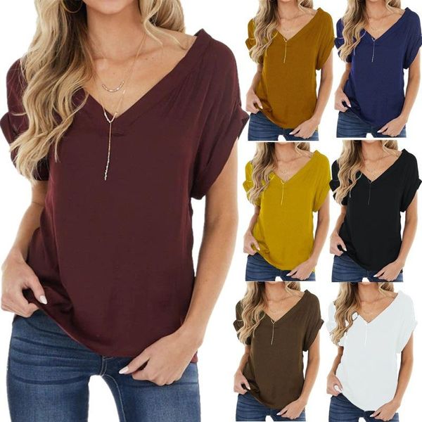 women's t-shirt summer fashion women chiffon t shirt solid color short sleeve backless loose streetwear 3xl plus size casual tee 20, White
women's t-shirt summer fashion women chiffon t shirt solid color short sleeve backless loose streetwear 3xl plus size casual tee 20, White