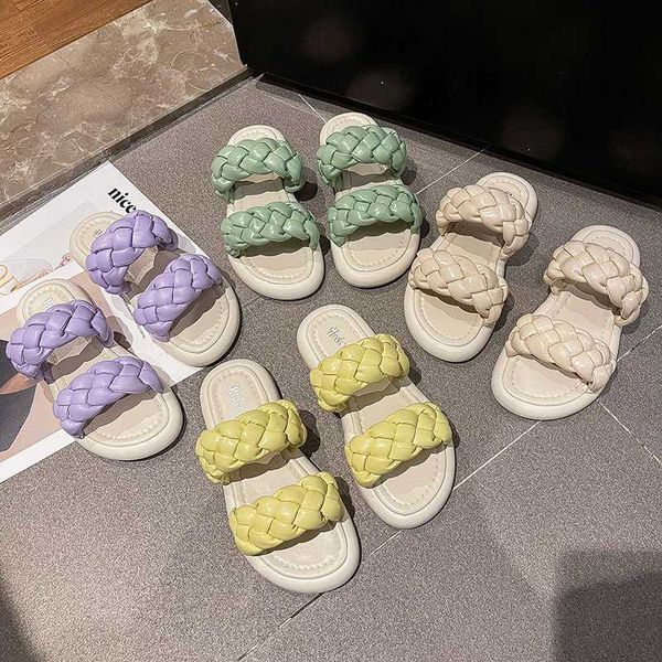 rimocy casual woven pu leather beach slippers woman comfortable thick bottom platform slides women non slip flat heel sandals 210528, Black
rimocy casual woven pu leather beach slippers woman comfortable thick bottom platform slides women non slip flat heel sandals 210528, Black