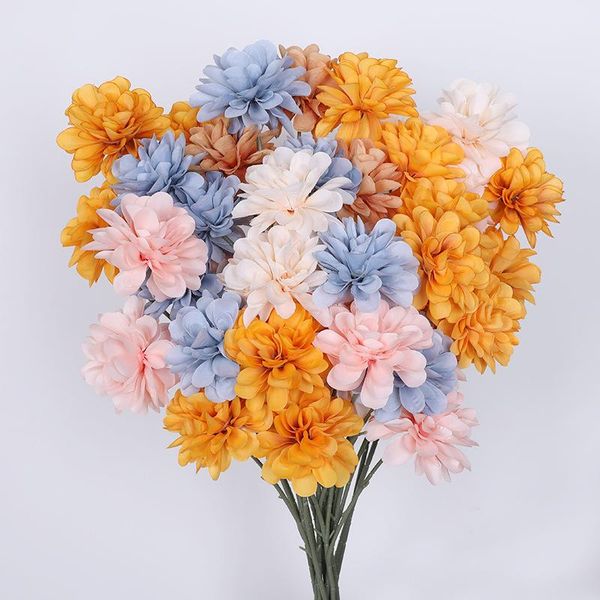 decorative flowers & wreaths artificial flower silk cloth 3 head dahlia home indoor office el wedding party christmas floral decoration
decorative flowers & wreaths artificial flower silk cloth 3 head dahlia home indoor office el wedding party christmas floral decoration