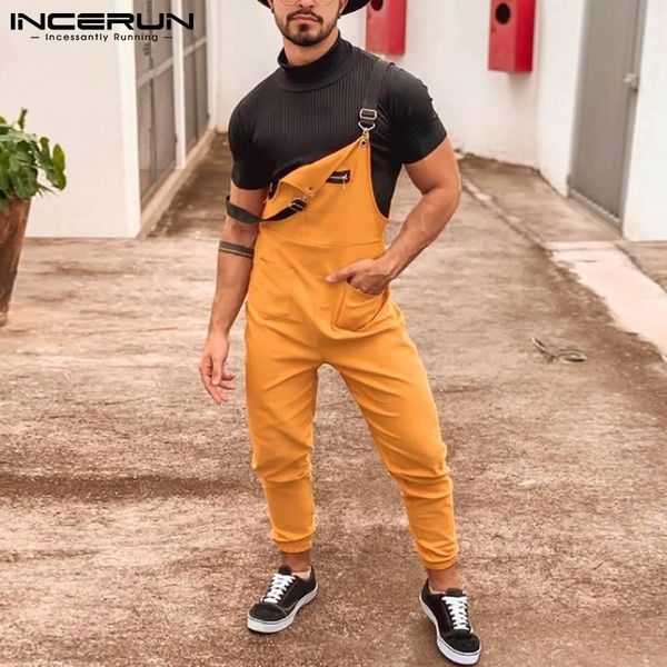 men's pants fashion rompers european and american mens casual streetwear trendy loose solid color sleeveless jumpsuit s-5xl incerun 202, Black
men's pants fashion rompers european and american mens casual streetwear trendy loose solid color sleeveless jumpsuit s-5xl incerun 202, Black