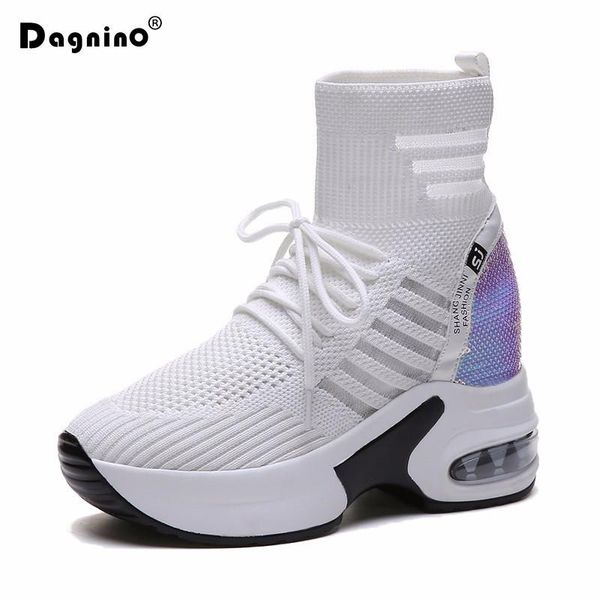 boots 2021 autumn elastic socks women platform high casual shoes mesh breathable wedge heels 10cm thick sole sneakers, Black
boots 2021 autumn elastic socks women platform high casual shoes mesh breathable wedge heels 10cm thick sole sneakers, Black