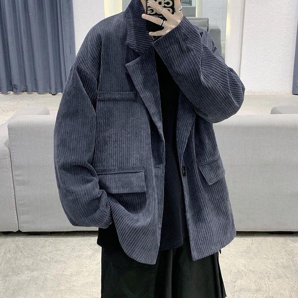 men's suits & blazers fashion corduroy suit 2021 autumn handsome loose small youth solid color casual jacket, White;black
men's suits & blazers fashion corduroy suit 2021 autumn handsome loose small youth solid color casual jacket, White;black