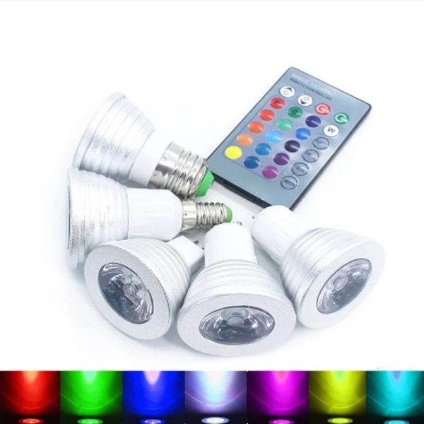 bulbs led rgb bulb gu10 e27 5w 16 color changeable ac85-265v light spotlight magic holiday decoration lighting + ir remote control
bulbs led rgb bulb gu10 e27 5w 16 color changeable ac85-265v light spotlight magic holiday decoration lighting + ir remote control