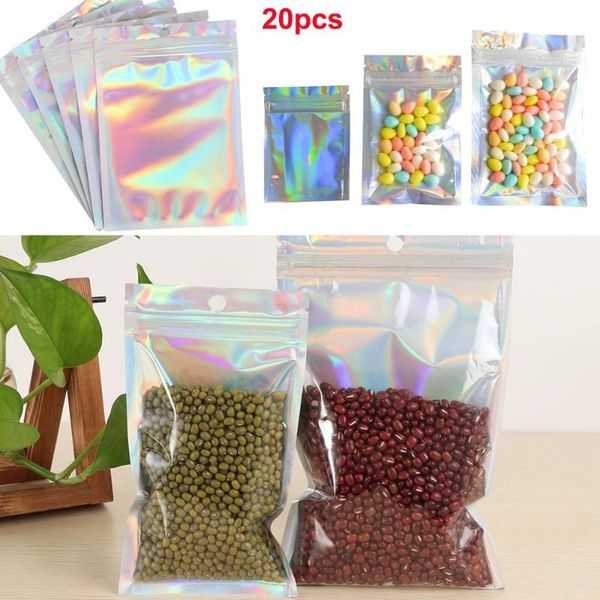 gift wrap 20pcs iridescent aluminum foil hologram pouch zip plastic bag small water proof reclosable food self seal pouches kitchen tool
gift wrap 20pcs iridescent aluminum foil hologram pouch zip plastic bag small water proof reclosable food self seal pouches kitchen tool