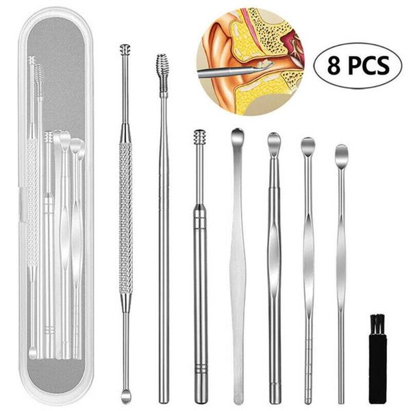 electric nose & ear trimmers 8pcs/set wax removal kit cleaning tools earwax pick cleaner curette spoon cleanser health care earpick
electric nose & ear trimmers 8pcs/set wax removal kit cleaning tools earwax pick cleaner curette spoon cleanser health care earpick