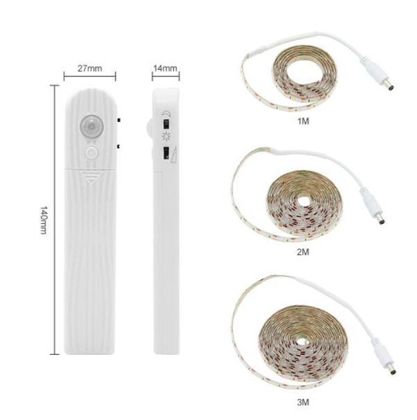 pir motion sensor led bed closet night light 1m 2m 3m dimmable flexiable led strip lamp aaa battery power for wardrobe stair
pir motion sensor led bed closet night light 1m 2m 3m dimmable flexiable led strip lamp aaa battery power for wardrobe stair