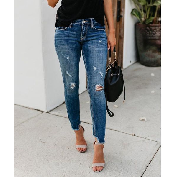 women's jeans 2021 est women stretch ripped distressed skinny high waist denim pants shredded trousers, Blue
women's jeans 2021 est women stretch ripped distressed skinny high waist denim pants shredded trousers, Blue
