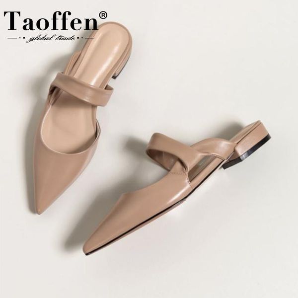 taoffen new women sandals cow leather pointed toe summer shoes for women fashion casual sandals footwear size 34-39, Black
taoffen new women sandals cow leather pointed toe summer shoes for women fashion casual sandals footwear size 34-39, Black