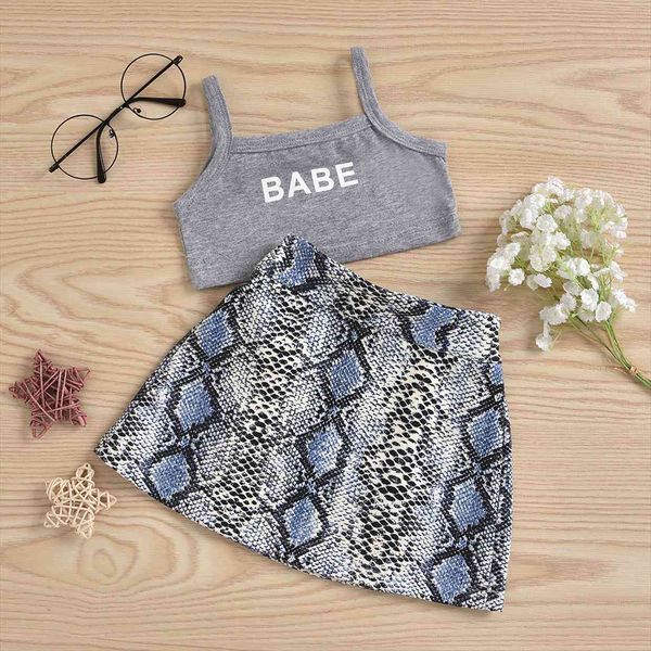 fashion toddler girls clothes sets 2pcs letter sleeveless vest snakeskin printed a line skirts 1 5y, White
fashion toddler girls clothes sets 2pcs letter sleeveless vest snakeskin printed a line skirts 1 5y, White