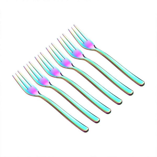 forks 6.2'' 15.8cm rainbow dessert cake fork three tines long handle fruit tea kitchen colorful creative dinnerware set 2-10pcs
forks 6.2'' 15.8cm rainbow dessert cake fork three tines long handle fruit tea kitchen colorful creative dinnerware set 2-10pcs