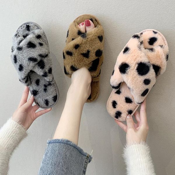 slippers winter women warm faux fur flat shoes home furry leopard ladies inside fuzzy for female, Black
slippers winter women warm faux fur flat shoes home furry leopard ladies inside fuzzy for female, Black
