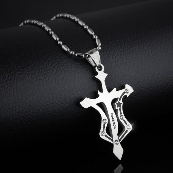 pendant necklaces fashion 12 zodiac signs constellations silver cross pendants necklace for women and man stainless steel crystal jewelry
pendant necklaces fashion 12 zodiac signs constellations silver cross pendants necklace for women and man stainless steel crystal jewelry