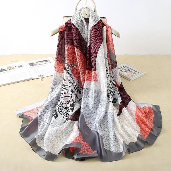 2021 Women New print 180X90CM Silk Scarf Summer Sunscreen Shawls and Wraps Female Foulard Echarpe Designer Bandana Beach Hijab, Blue;gray
2021 Women New print 180X90CM Silk Scarf Summer Sunscreen Shawls and Wraps Female Foulard Echarpe Designer Bandana Beach Hijab, Blue;gray