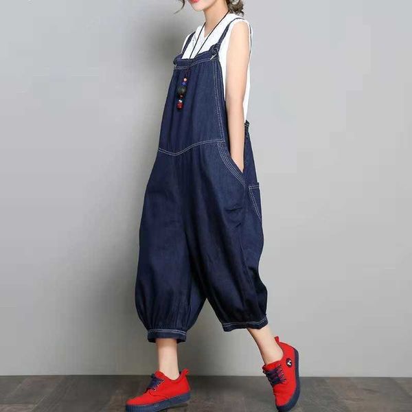 women's jumpsuits & rompers arrival spring/summer women loose casual all-matched wide leg pants cotton denim calf-length braces jumpsui, Black;white
women's jumpsuits & rompers arrival spring/summer women loose casual all-matched wide leg pants cotton denim calf-length braces jumpsui, Black;white