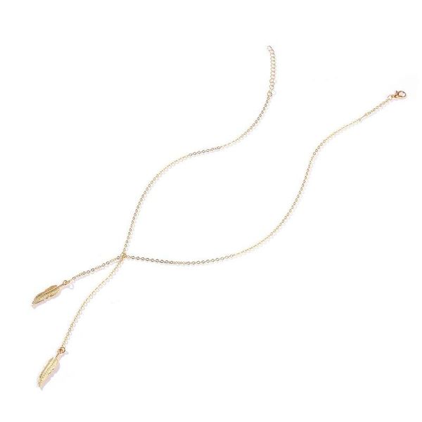 chains choker necklace for women gold color leaf pendant necklaces simple long vintage, Silver
chains choker necklace for women gold color leaf pendant necklaces simple long vintage, Silver