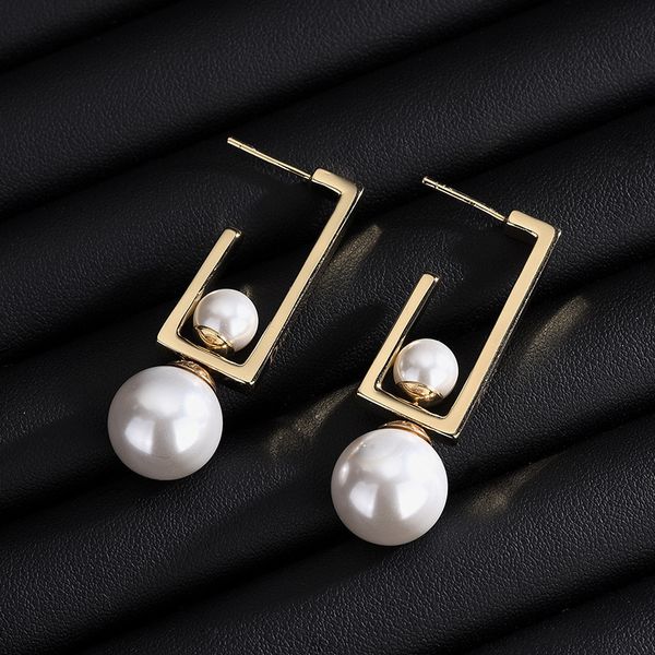 geometric net red summer women's earrings pearl fashion gold high quality, Golden
geometric net red summer women's earrings pearl fashion gold high quality, Golden