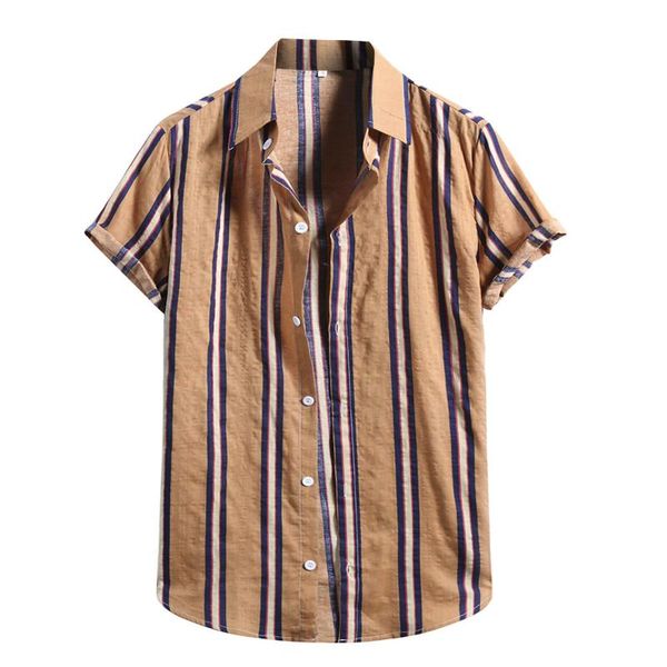 men's casual shirts stripe print short sleeve button for men cotton linen hawaiian shirt loose camisa masculina, White;black
men's casual shirts stripe print short sleeve button for men cotton linen hawaiian shirt loose camisa masculina, White;black