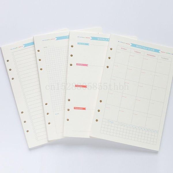 notepads 6 holes loose leaf notebook spiral planner refill inner paper for a5 pages diary weekly monthly plan to do list colorful pattern, Purple;pink
notepads 6 holes loose leaf notebook spiral planner refill inner paper for a5 pages diary weekly monthly plan to do list colorful pattern, Purple;pink