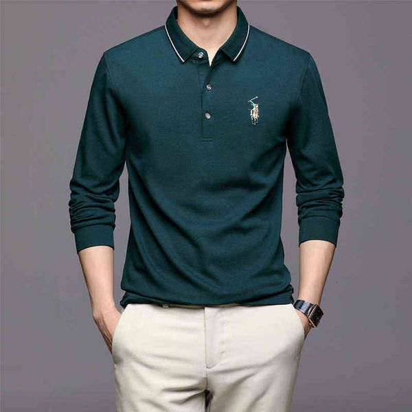 men's autumn polo men's long sleeve t-shirt lapel busins casual loose t-shirt dad, White;black
men's autumn polo men's long sleeve t-shirt lapel busins casual loose t-shirt dad, White;black
