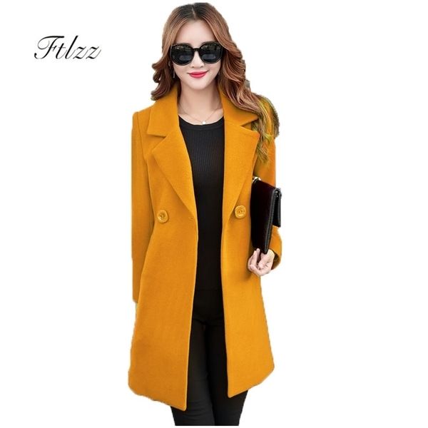 new autumn winter long wool coat women slim turn-down collar coats woman korean black coats casaco feminino plus size red 201102
new autumn winter long wool coat women slim turn-down collar coats woman korean black coats casaco feminino plus size red 201102