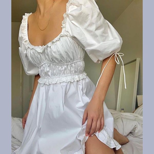 casual dresses 2021 women white princess dress kawaii cute square neck pleated high waist ruffled bust puff sleeve fairy party mini, Black;gray
casual dresses 2021 women white princess dress kawaii cute square neck pleated high waist ruffled bust puff sleeve fairy party mini, Black;gray