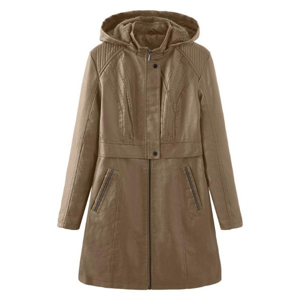 women's jackets 2021 fashion long coat faux leather hooded overcoat winter leisure and keep warm outwears #3, Black;brown
women's jackets 2021 fashion long coat faux leather hooded overcoat winter leisure and keep warm outwears #3, Black;brown