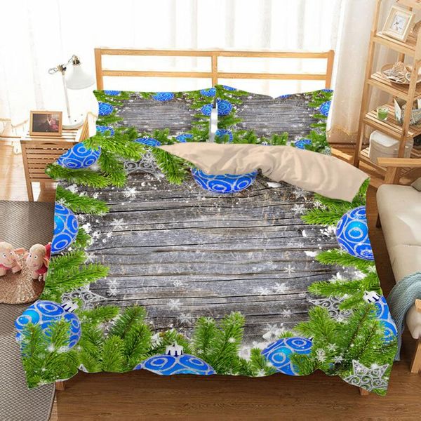 bedding sets gray wooden board blue christmas ball three-piece set sheet duvet cover pillowcase comfortable
bedding sets gray wooden board blue christmas ball three-piece set sheet duvet cover pillowcase comfortable
