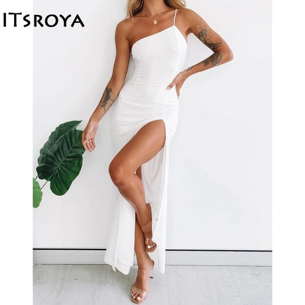 casual dresses itsroya halter strapless white long dress women off shoulder backless split bodycon maxi elegant solid party vestidos 2021, Black;gray
casual dresses itsroya halter strapless white long dress women off shoulder backless split bodycon maxi elegant solid party vestidos 2021, Black;gray