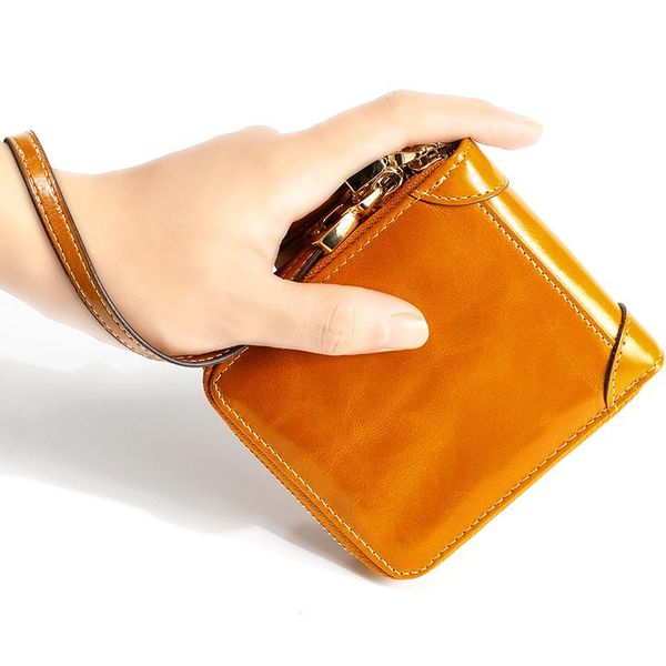 wallets short oil wax leather zipper coin purse first layer cowhide anti-theft brush rfid ladies wallet retro small, Red;black
wallets short oil wax leather zipper coin purse first layer cowhide anti-theft brush rfid ladies wallet retro small, Red;black