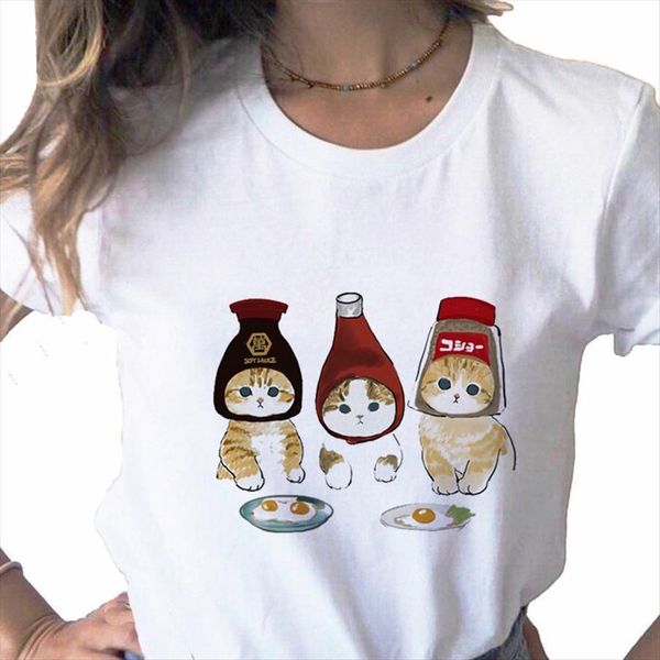 kawaii cat funny cartoon womens t shirts print casual basis o collar white short sleeve shirt,drop ship
kawaii cat funny cartoon womens t shirts print casual basis o collar white short sleeve shirt,drop ship