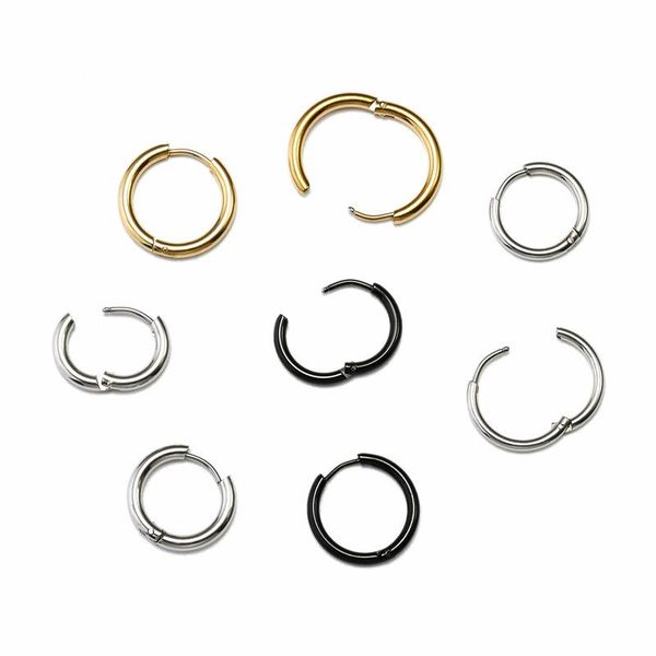 hoop & huggie 2pcs/set simple stainless steel earrings for women girls multi-size colorful jewelry gifts accessory wholesale, Golden;silver
hoop & huggie 2pcs/set simple stainless steel earrings for women girls multi-size colorful jewelry gifts accessory wholesale, Golden;silver